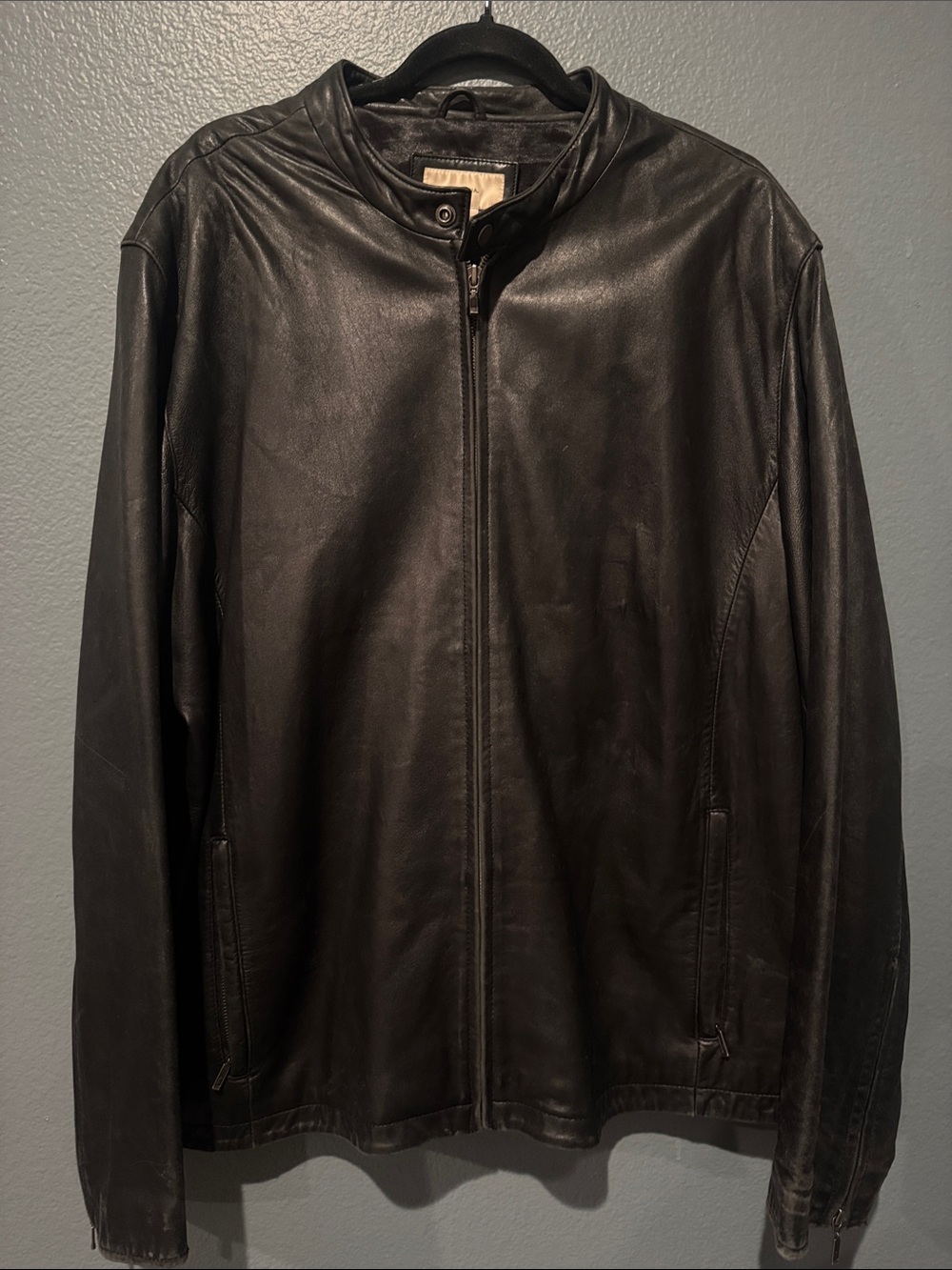 Merona Black Leather Jacket